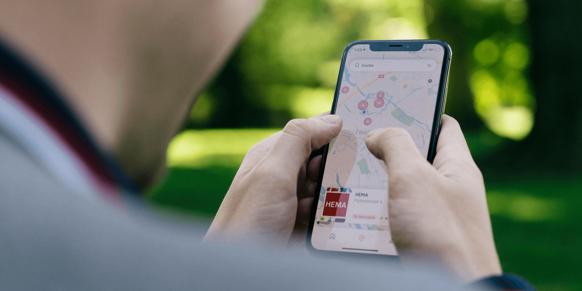 Google Maps open on a smartphone.