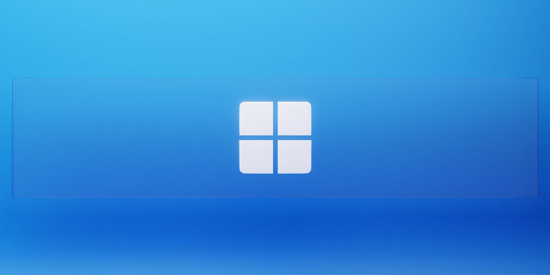 The Microsoft logo on a blue background.