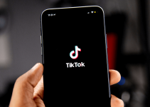 TikTok open on a phone.